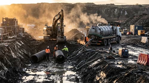 Excavation work in progress