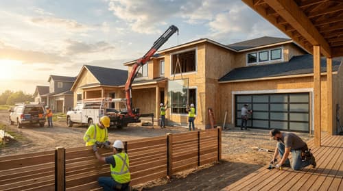 Home services professional at work